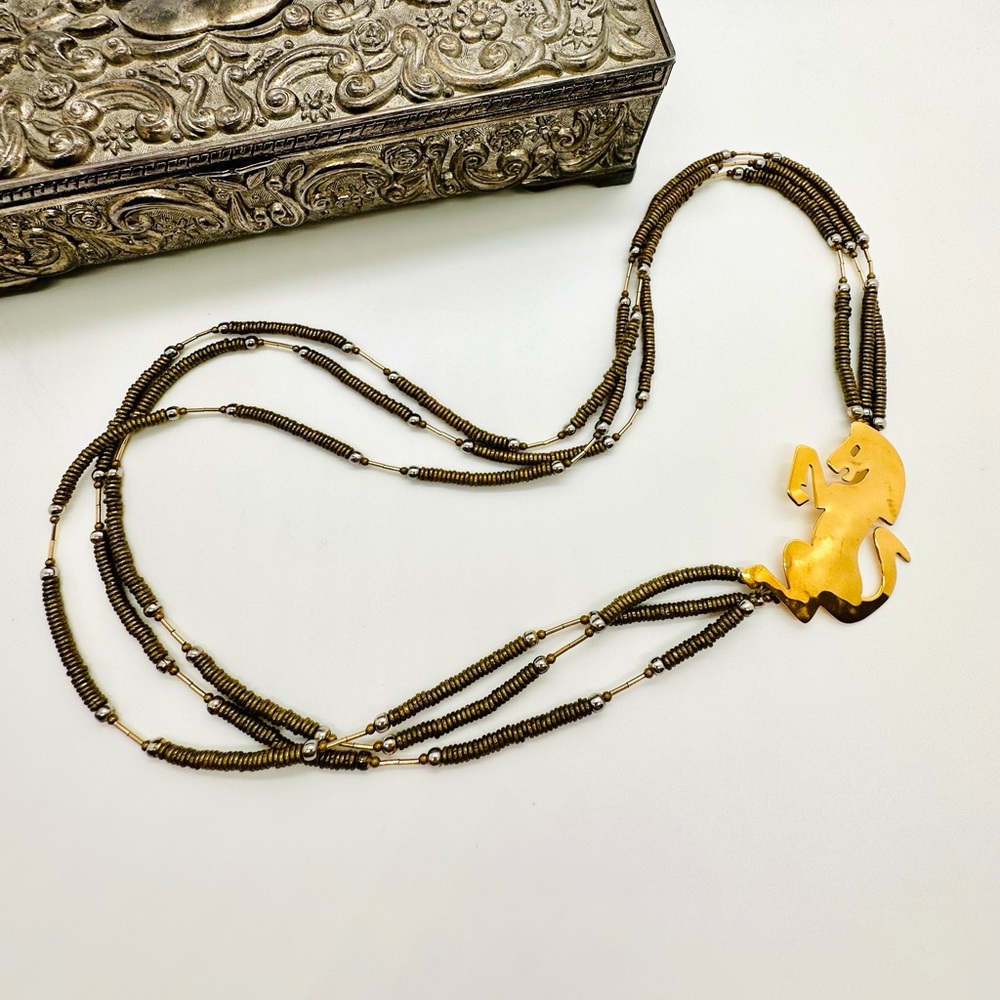 🔥RARE Vintage Horse Necklace Sutton Hoo - Picture 15 of 17